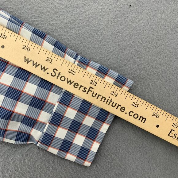 Jos. A.Bank Button Down Shirt Mens Medium Long Sleeve Tailored Fit Gingham Check - Picture 15 of 16